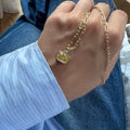 Yellow Cushion Necklace