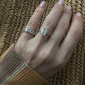 Half Eternity Emerald Bezel