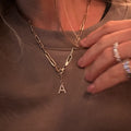 Link Necklace With Letter