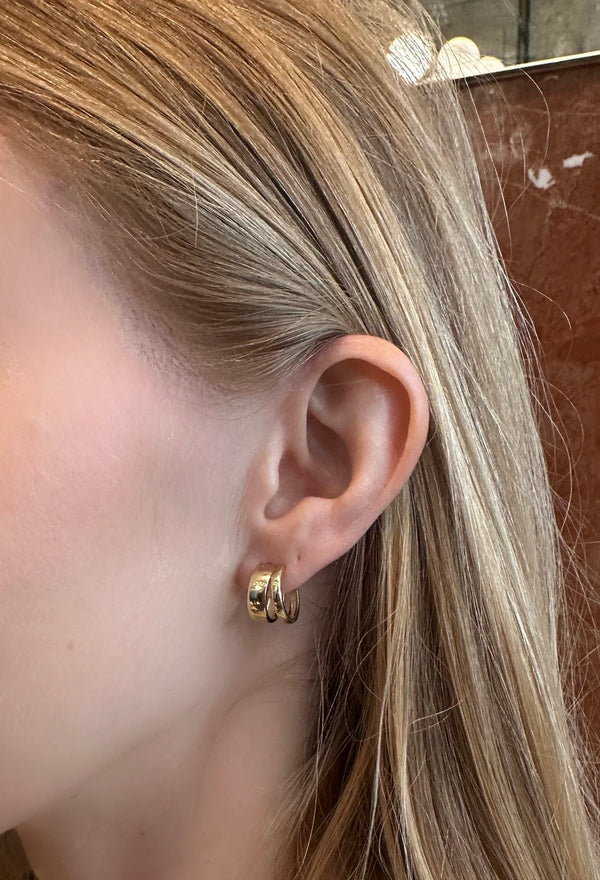 Double Earring Gold