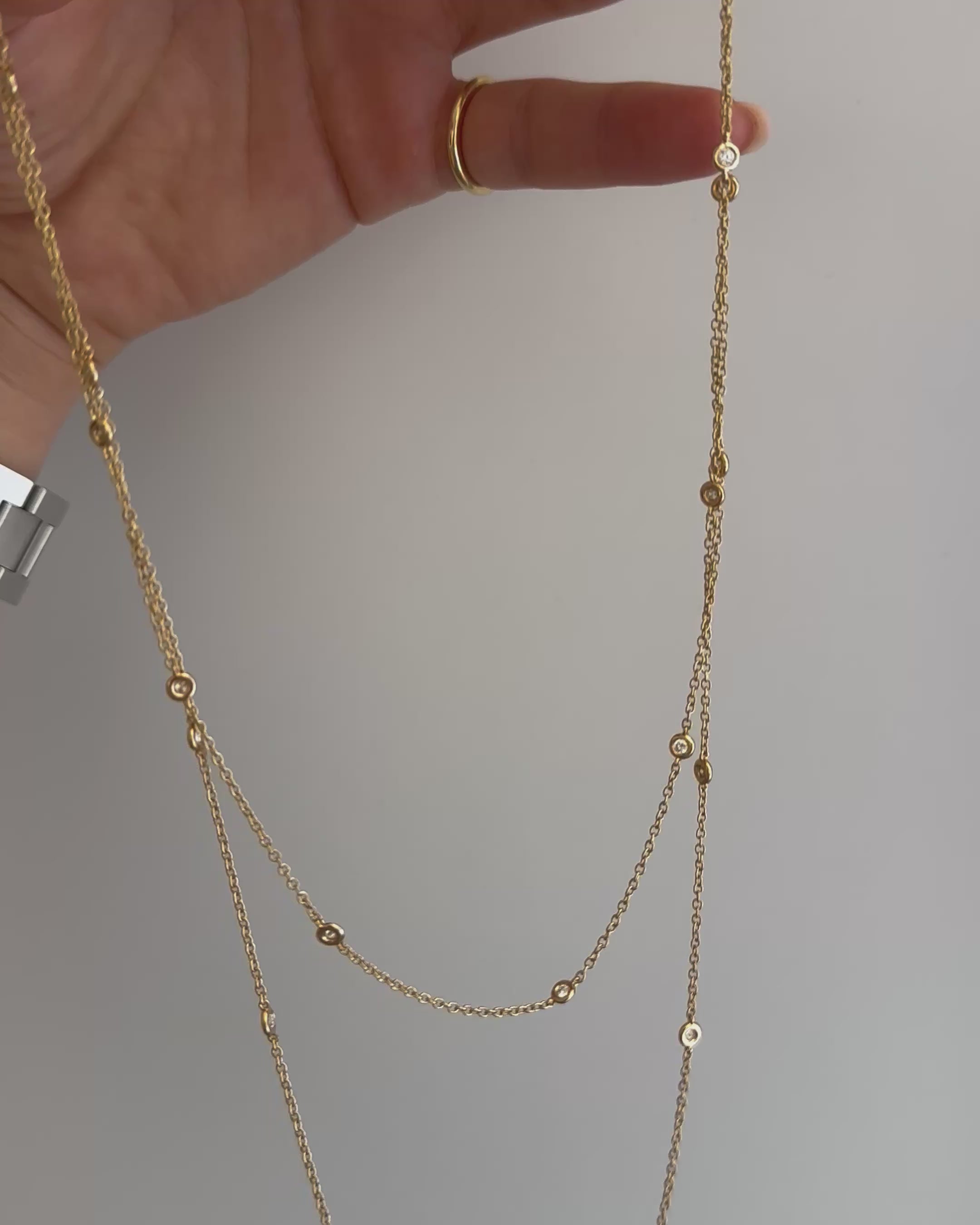 1 Meter Bezel Necklace